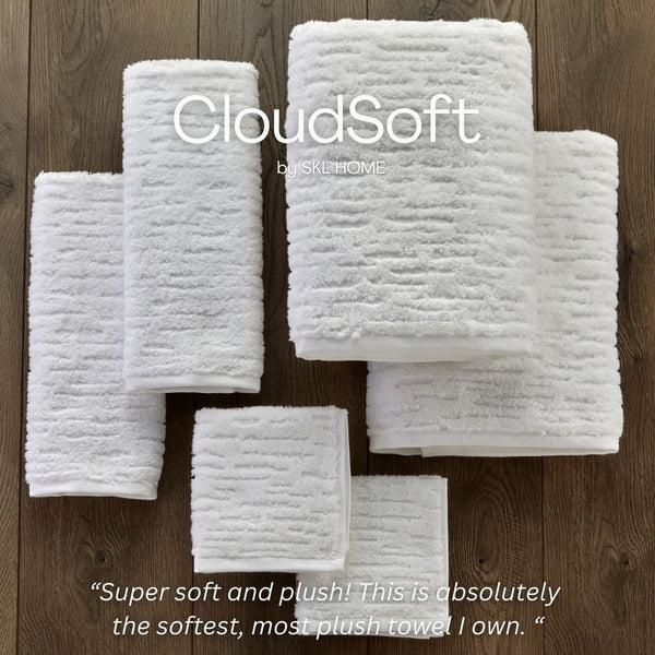 Skl Home CloudSoft Cotton Luxury 6-Piece Towel Set White