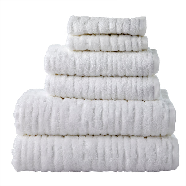 skl home CloudSoft Cotton Luxury 6-Piece Towel Set White