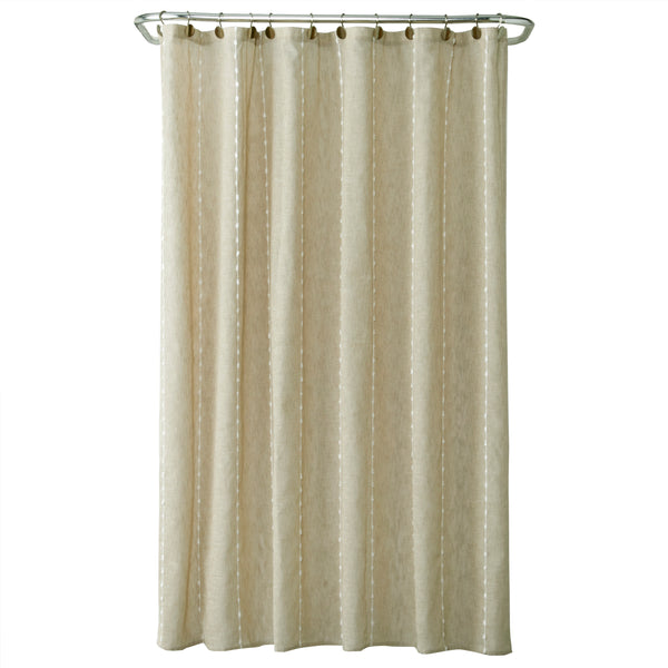 Skl Home Davidson Stripe Fabric Shower Curtain Natural