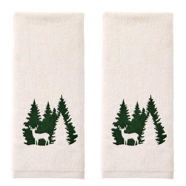 skl home Deer Spruce 2-Piece Hand Towel Set Natural