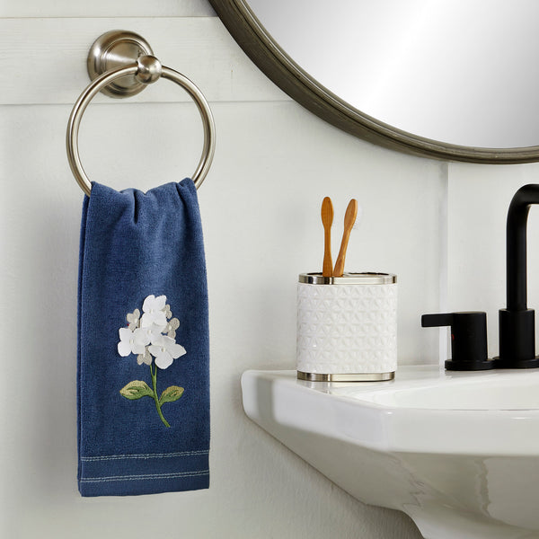 Skl Home Farm Hydrangea 2-Piece Hand Towel Set Blue