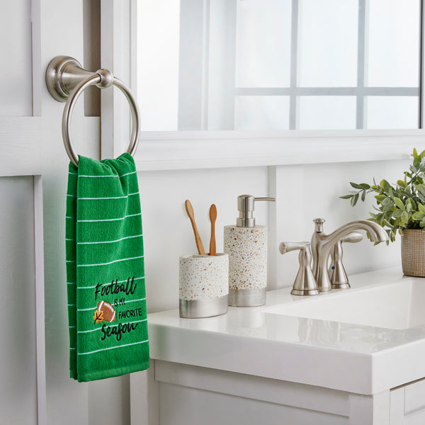Skl Home Football Is My Favorite Season 2-Piece Hand Towel Set Green