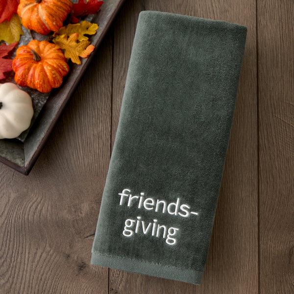 Skl Home Friendsgiving 2-Piece Hand Towel Set Green