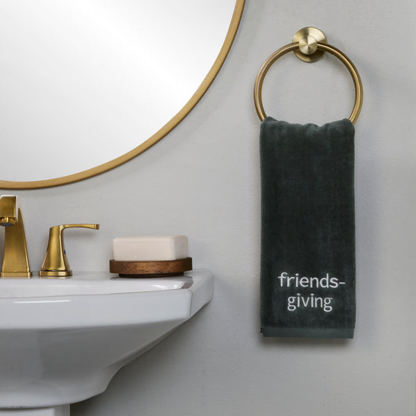 Skl Home Friendsgiving 2-Piece Hand Towel Set Green