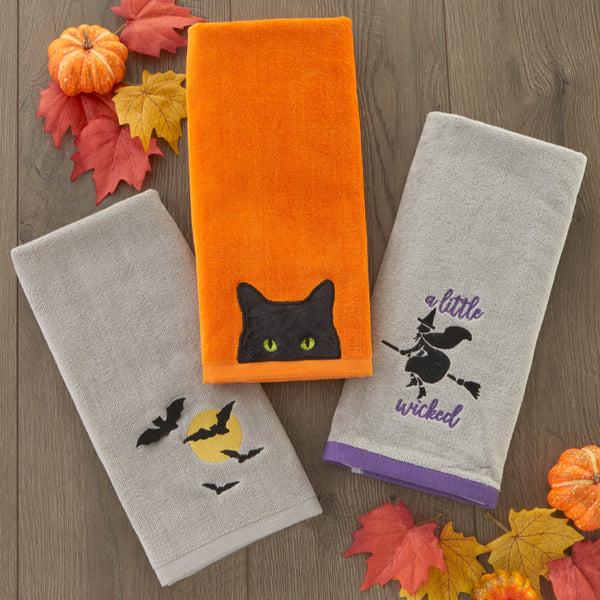 Skl Home Full Moon Flight 2-Piece Hand Towel Set Gray