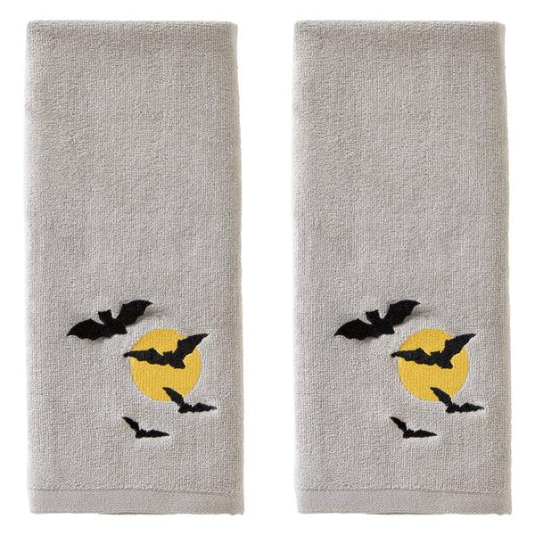 skl home Full Moon Flight 2-Piece Hand Towel Set Gray