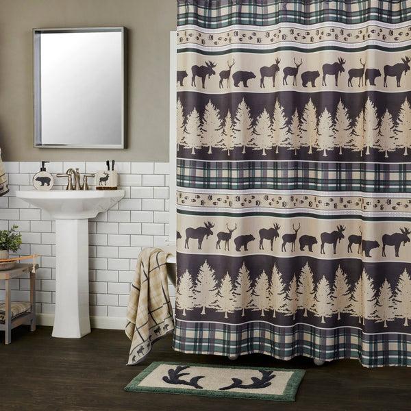 skl home Grand Teton Fabric Shower Curtain Green/Multi