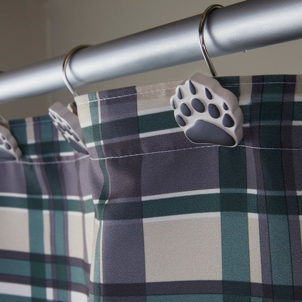 Skl Home Grand Teton Shower Curtain Hooks Black/Ivory