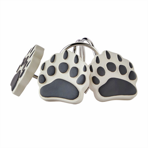 skl home Grand Teton Shower Curtain Hooks Black/Ivory