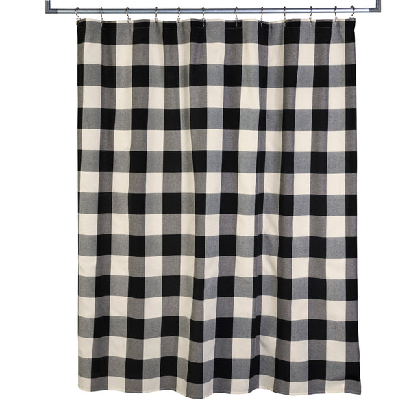 Skl Home Grandin Fabric Shower Curtain Black/Natural