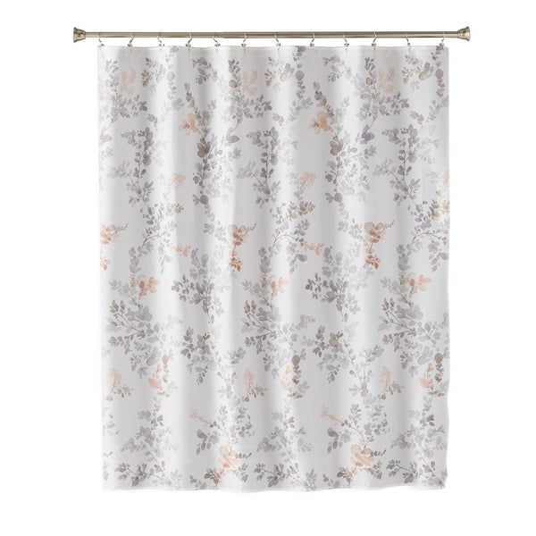 Skl Home Greenhouse Leaves Shower Curtain Multi/Blush