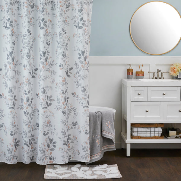 skl home Greenhouse Leaves Shower Curtain Multi/Blush