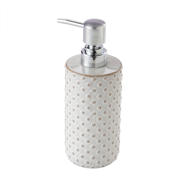 Skl Home Hobnail Lotion/Soap Dispenser Cream/Natural