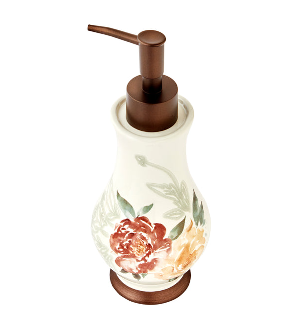 Skl Home Holland Floral Lotion/Soap Dispenser Natural/Multi