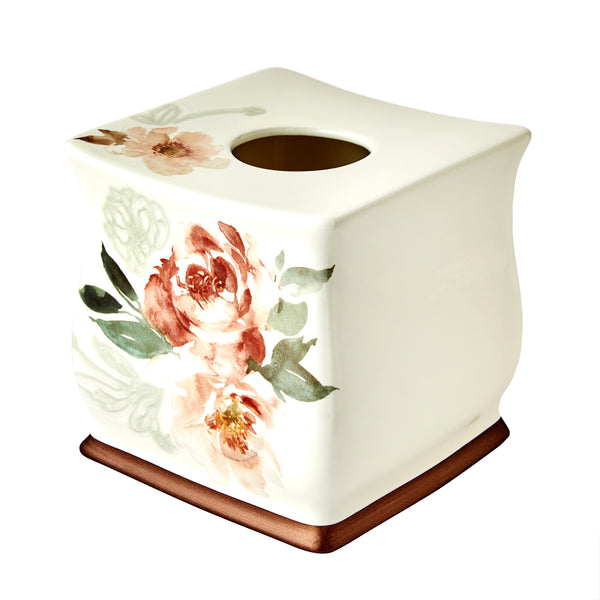 Skl Home Holland Floral Tissue Box Cover Natural/Multi