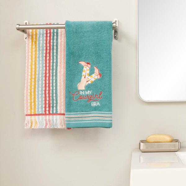Skl Home In My Cowgirl Era 2-Piece Hand Towel Set Teal/Multi