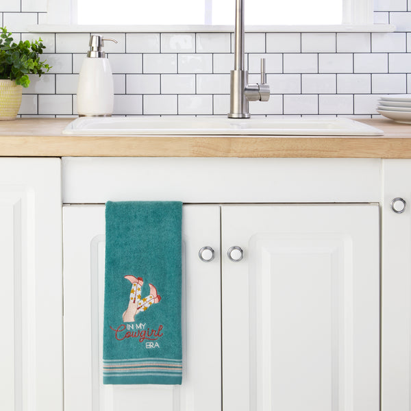 Skl Home In My Cowgirl Era 2-Piece Hand Towel Set Teal/Multi
