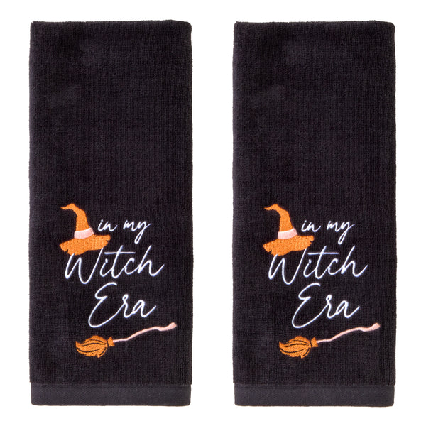 skl home In My Witch Era 2-Piece Hand Towel Set Black