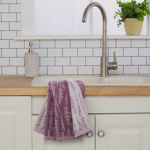 Skl Home Lavender Silhouette 2-Piece Hand Towel Set Purple