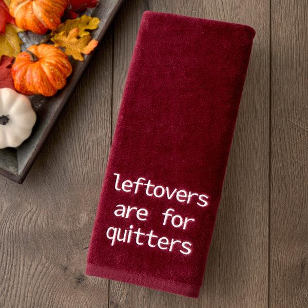 Skl Home Leftovers Quitters 2-Piece Hand Towel Set Wine