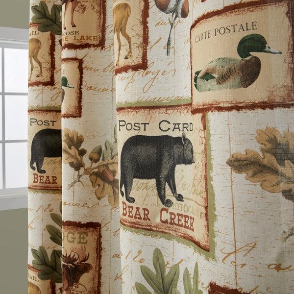 Skl Home Lodge Memories Fabric Shower Curtain Multi