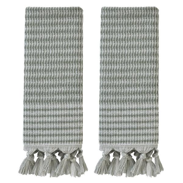 skl home Longborough 2-Piece Turkish Cotton Hand Towel Set Sage