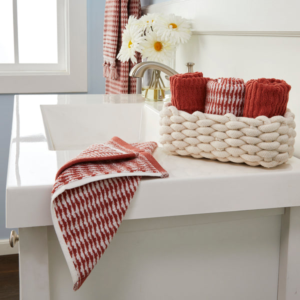 Skl Home Longborough 4-Piece Turkish Cotton Washcloth Set Spice