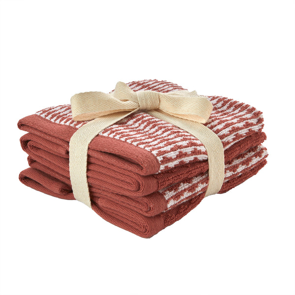 skl home Longborough 4-Piece Turkish Cotton Washcloth Set Spice