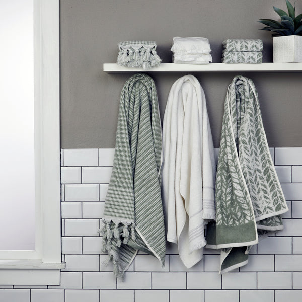 Skl Home Longborough Turkish Cotton Bath Towel Sage