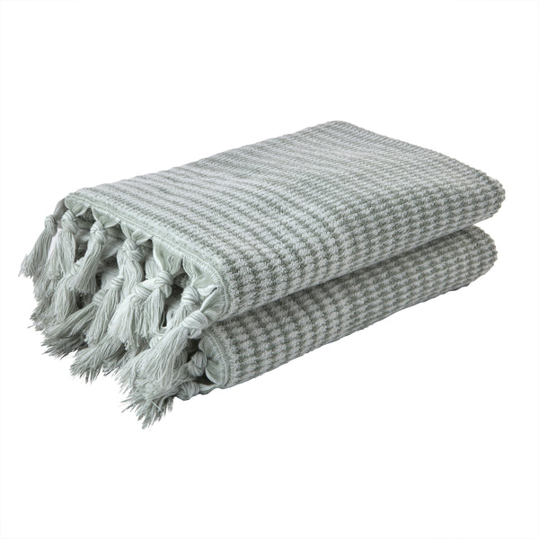 Skl Home Longborough Turkish Cotton Bath Towel Sage