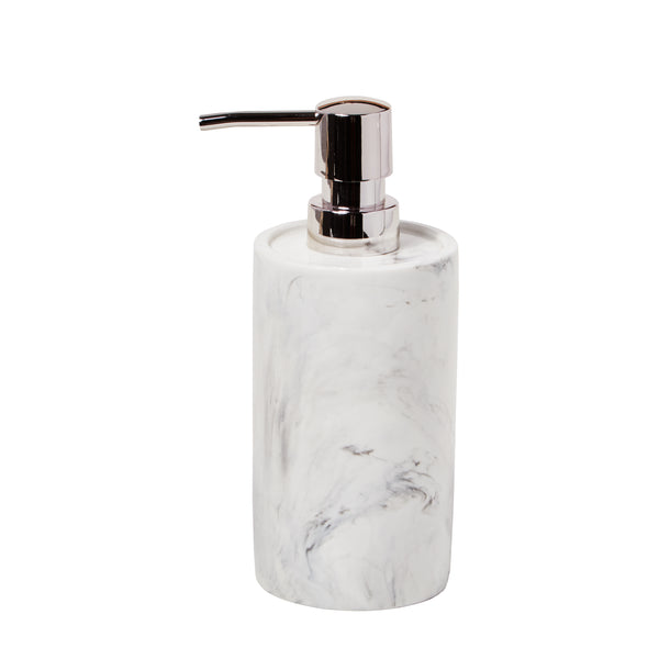 skl home Marble Swirl Lotion/Soap Dispenser White/Gray