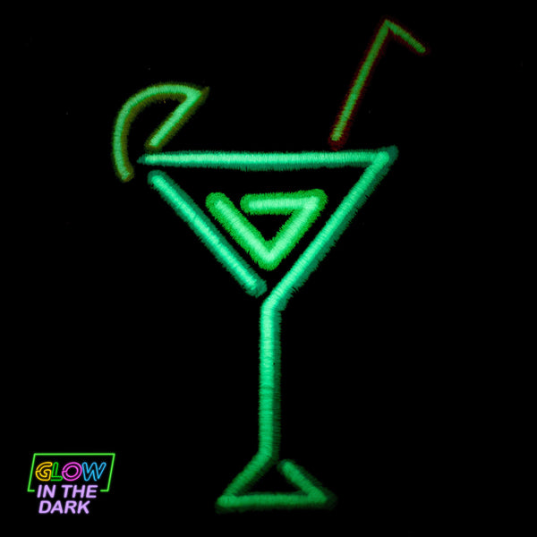 Skl Home Neon Cocktail 2-Piece Hand Towel Set Black