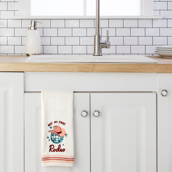 Skl Home Not My First Rodeo 2-Piece Hand Towel Set Natural/Blush