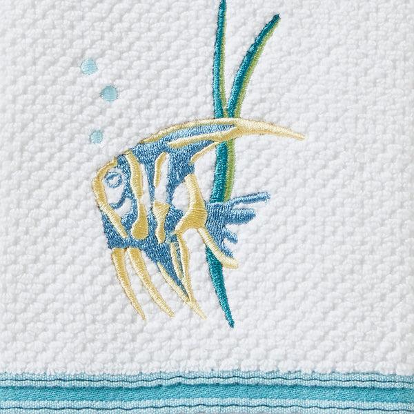 Skl Home Ocean Watercolor 2-Piece Hand Towel Set White
