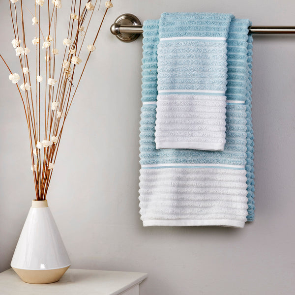 Skl Home Planet Ombre Turkish Cotton Bath Towel Aqua