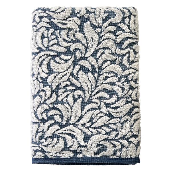 skl home Renan Turkish Cotton Jacquard Bath Towel Blue/Oxford