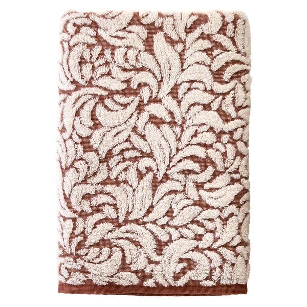 skl home Renan Turkish Cotton Jacquard Bath Towel Clay/Oxford