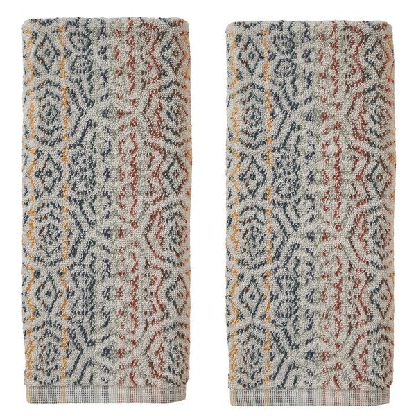 skl home Rhapsody 2-Piece Hand Towel Set Spice Multi