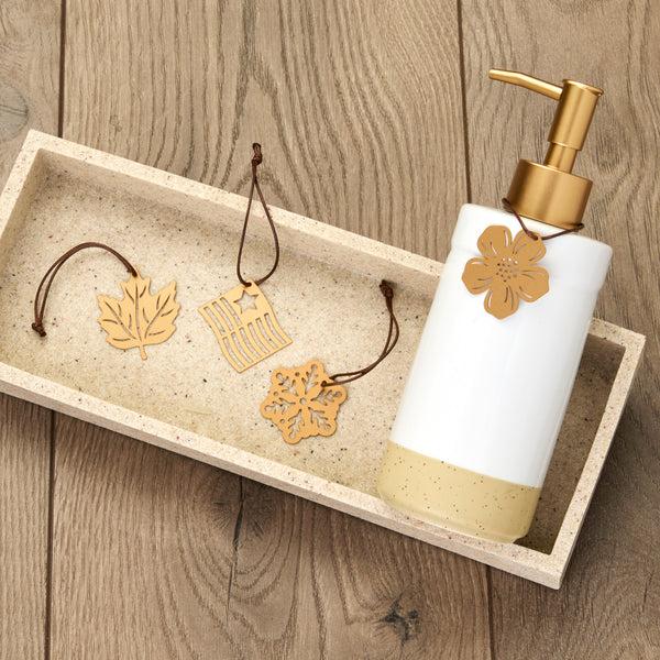 Skl Home Seasonal Charm 5-Piece Soap Dispenser Set White