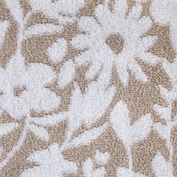 Skl Home Bedford Floral Jacquard Bath Towel Tan