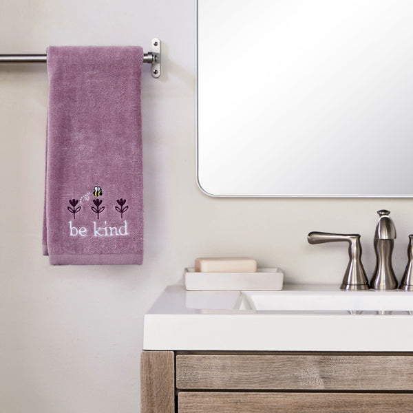Skl Home Bee Kind 2-Piece Hand Towel Set Lavender