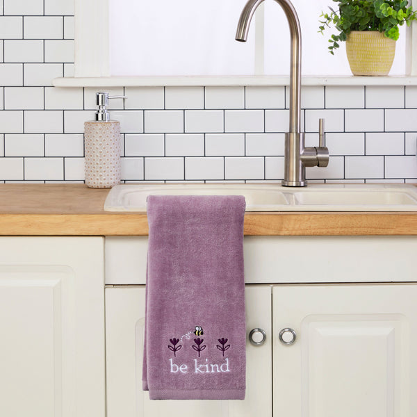 Skl Home Bee Kind 2-Piece Hand Towel Set Lavender