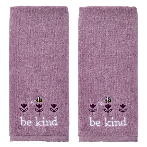 skl home Bee Kind 2-Piece Hand Towel Set Lavender