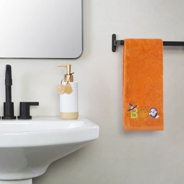 Skl Home Boo 2-Piece Hand Towel Set Orange