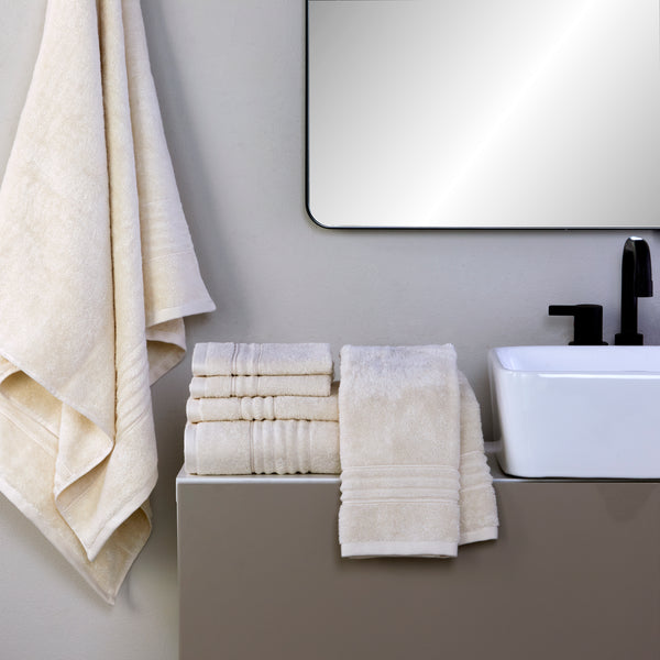 Skl Home Classic SoftTouch 6-Piece Towel Set Cream