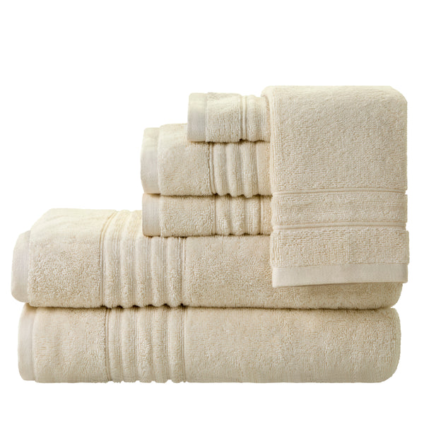 skl home Classic SoftTouch 6-Piece Towel Set Cream