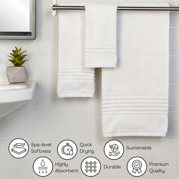 Skl Home Classic SoftTouch 6-Piece Towel Set White