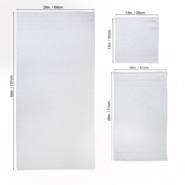 Skl Home Classic SoftTouch 6-Piece Towel Set White