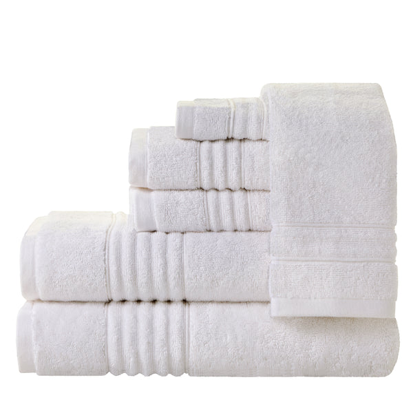 skl home Classic SoftTouch 6-Piece Towel Set White