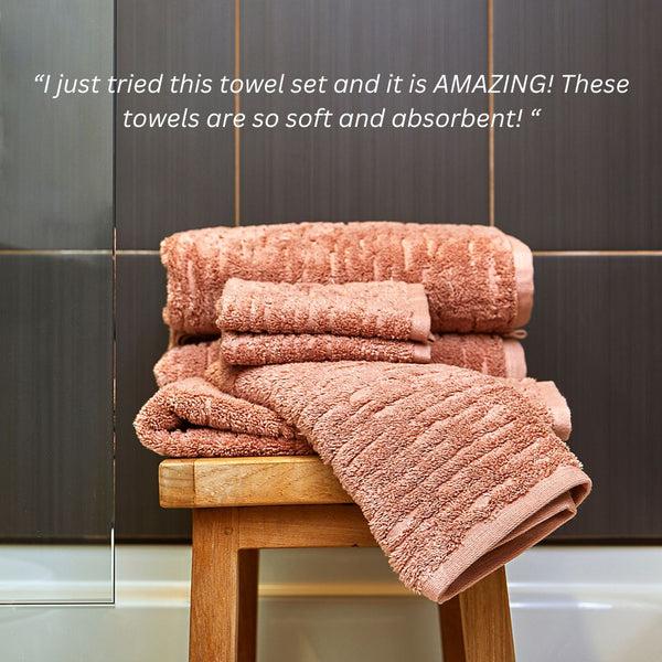 Skl Home CloudSoft Cotton Luxury Bath Towel Clay